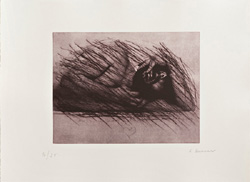 Arnulf Rainer, Druckgrafik, Ausstellung in der Galerie Lochner Dachau