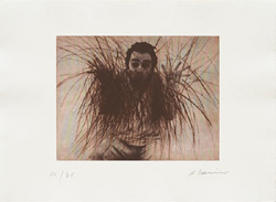 Arnulf Rainer, Druckgrafik, Ausstellung in der Galerie Lochner Dachau