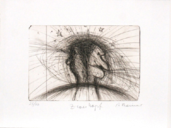 Arnulf Rainer, Druckgrafik, Ausstellung in der Galerie Lochner Dachau