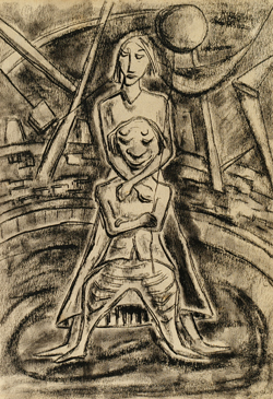 Schultheiss,Schultheis,Joles,Joles Bickel-Schultheis,Clown (selbst) und Frau in Manege
