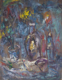 Schultheiss,Schultheis,Joles,Joles Bickel-Schultheis,Blumentopf, Vase, Flasche und Becher