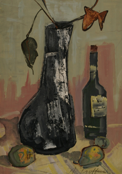 Schultheiss,Schultheis,Joles,Joles Bickel-Schultheis,Vase, Flasche, Obst,Troffac