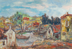 Schultheiss,Schultheis,Joles,Joles Bickel-Schultheis,Häuser am Wasser
