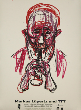 Markus Lüpertz Serigrafie für Konzert in Dachau