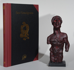 Grundgesetz,2013,Bronze,Bronzeskulptur,Bozetti,Bozetto,Skulptur,Markus Lüpertz,Markus Luepertz,Auflage 950,nummeriert,handbemalt